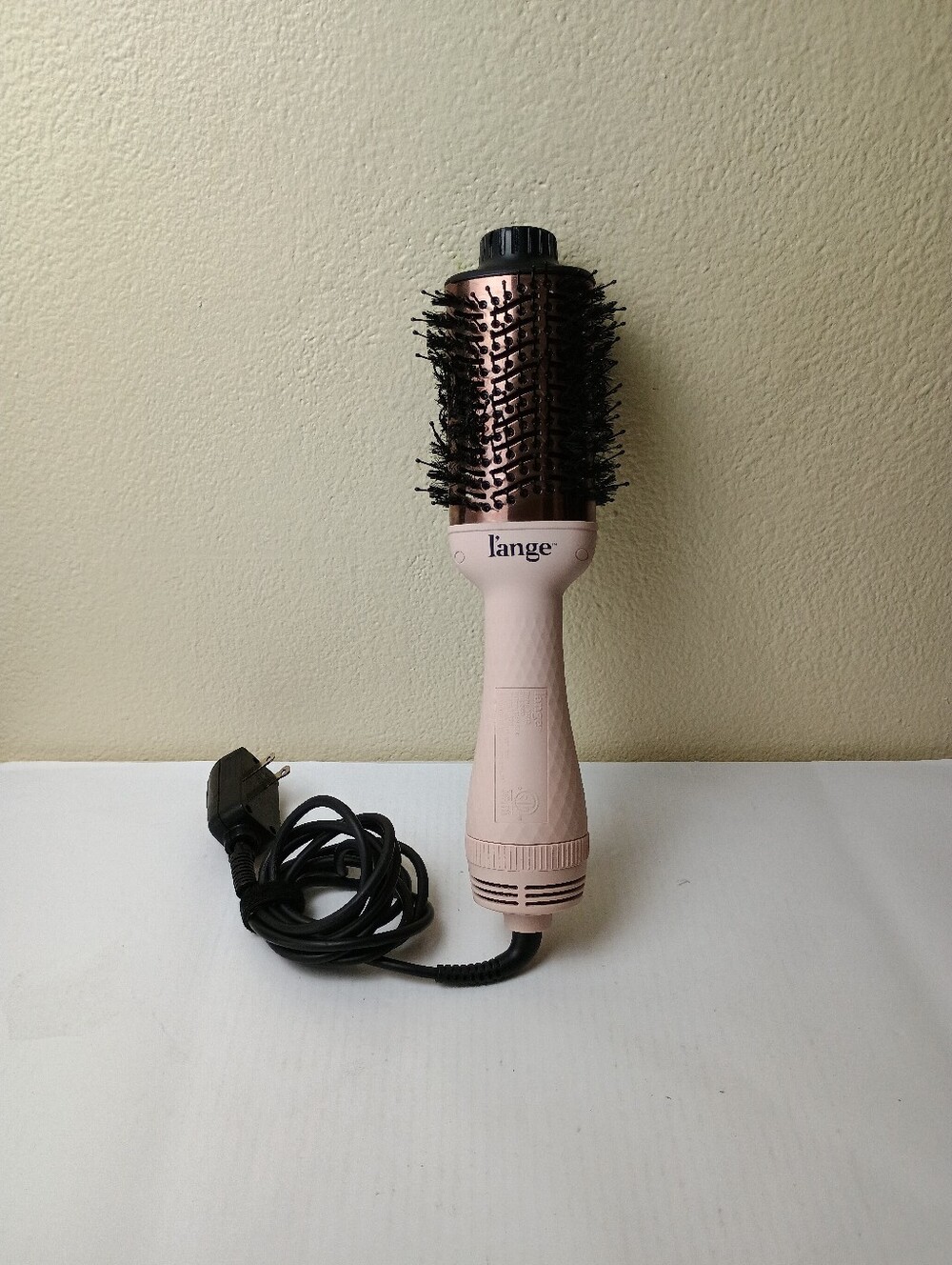 L'ange Pink Blow Dryer Brush Hot Air Styling Brush - Round Volumizing Hair Brush